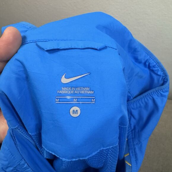 VTG Nike Anorak Men M Livestrong Royal Blue Cyclist Active Athletic Running Rare - Picture 4 of 9